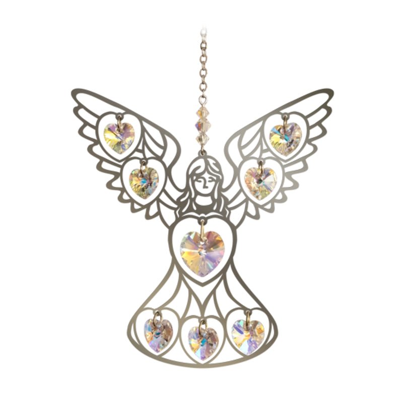 Angel (Aurora Borealis) Crystal Suncatcher - Wild Things Crystal from thetraditionalgiftshop.pro