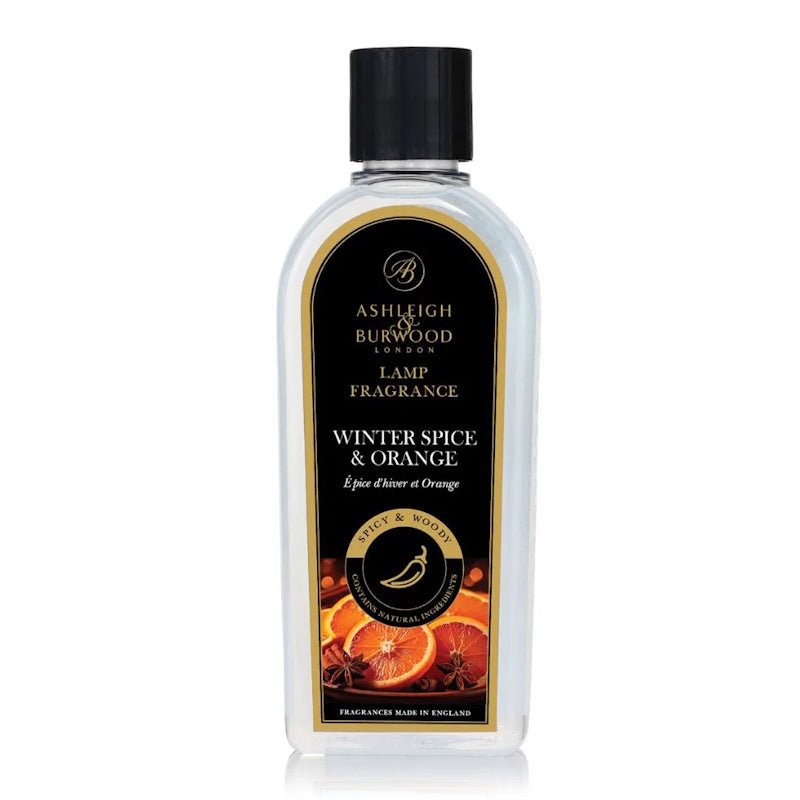 Ashleigh & Burwood Christmas Spice (Winter Spice & Orange) Fragrance Lamp Oil (500ml) - Ashleigh & Burwood Fragrance Lamps from thetraditionalgiftshop.pro