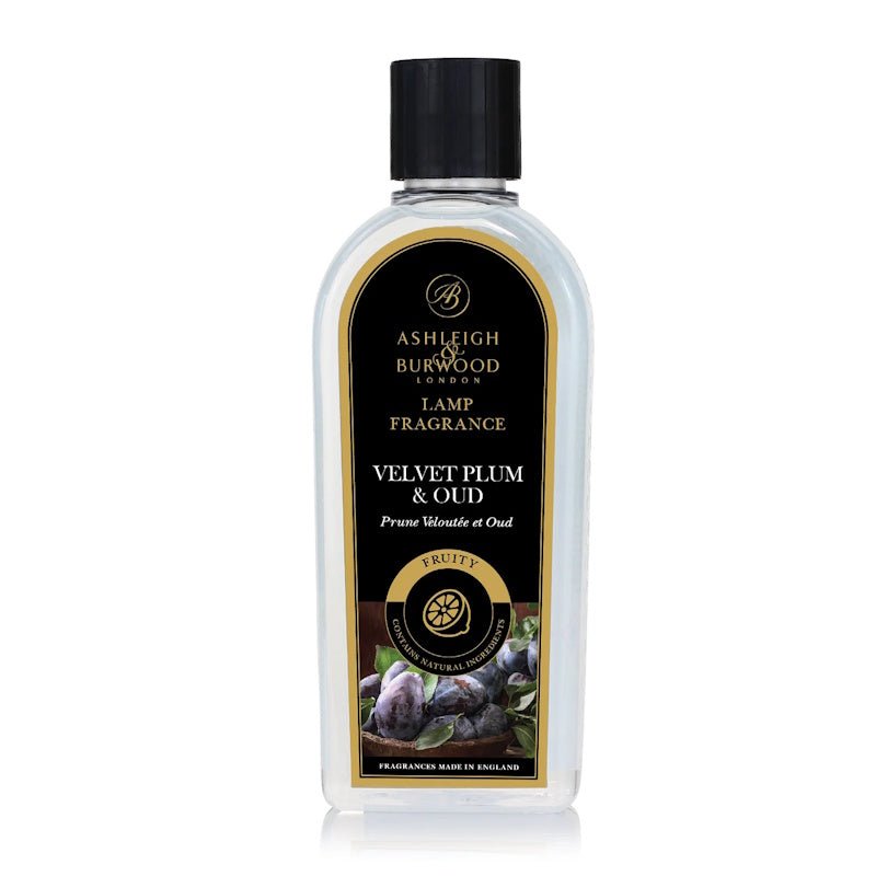 Ashleigh & Burwood Velvet Plum & Oud Fragrance Lamp Oil (500ml) - Ashleigh & Burwood Fragrance Lamps from thetraditionalgiftshop.pro