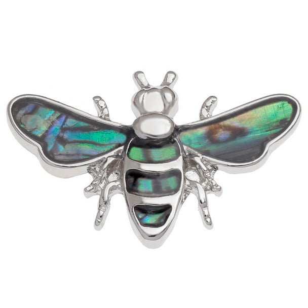 Bee Paua Shell Pin Badge - Tide Jewellery from thetraditionalgiftshop.pro