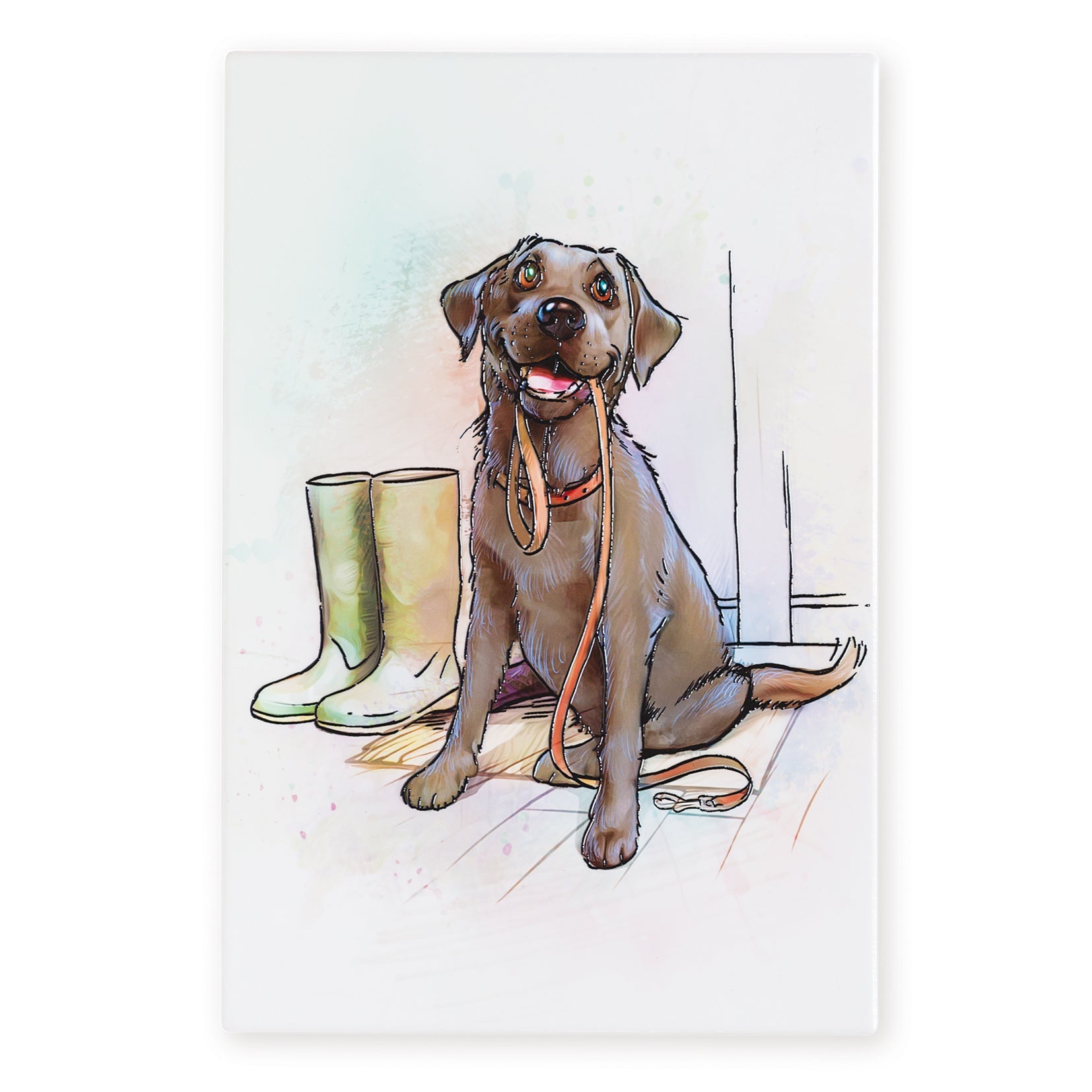 Black Labrador Ceramic Art Tile - Art of Arora from thetraditionalgiftshop.pro