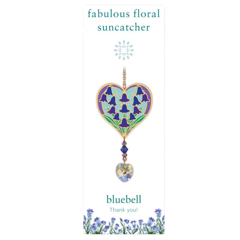 Bluebell (Thank You!) Flower Suncatcher - Wild Things Crystal from thetraditionalgiftshop.pro