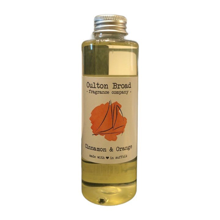 Cinnamon & Orange Reed Diffuser Refill Oil - Oulton Broad Fragrance Company from thetraditionalgiftshop.pro