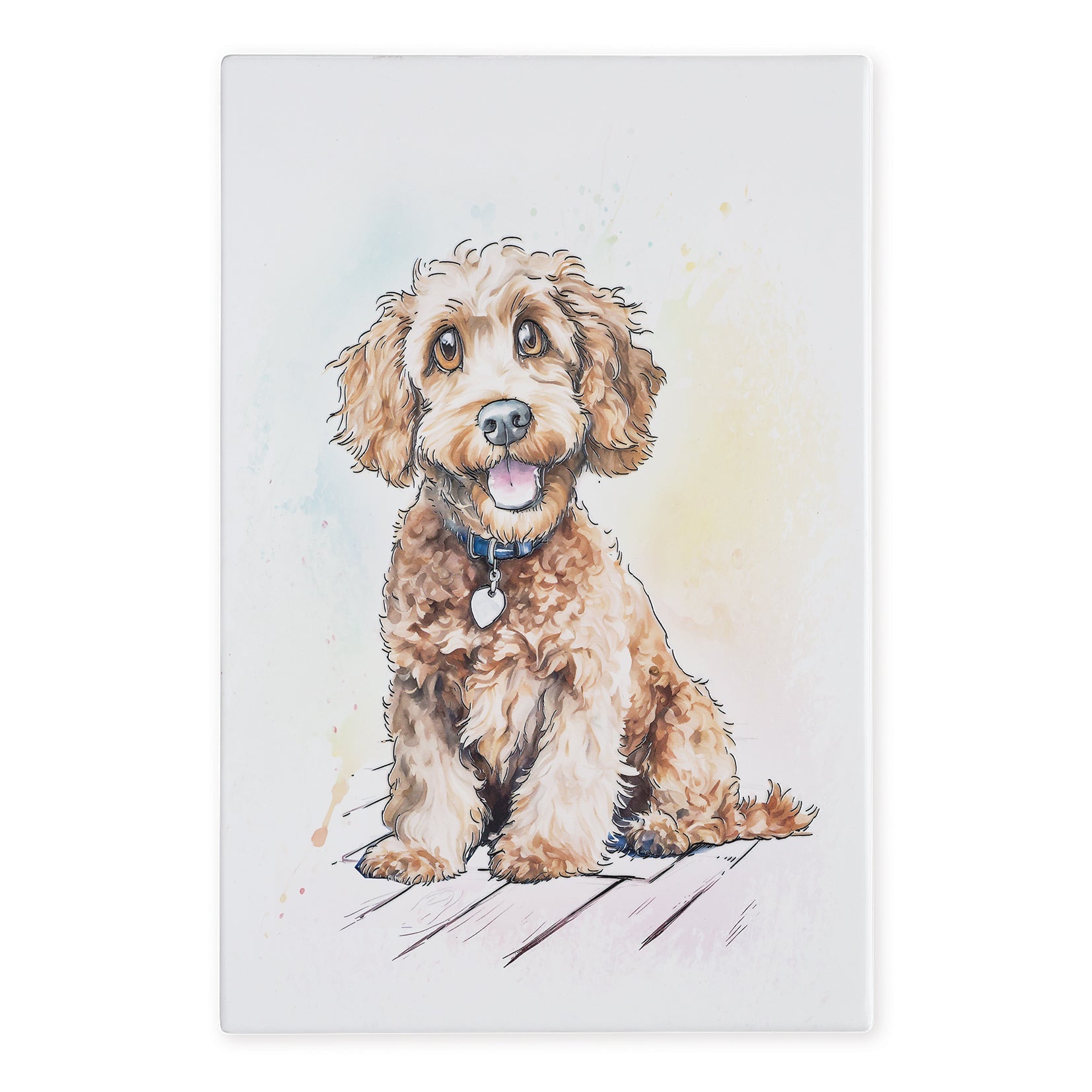 Cockerpoo (Poodle Cross) Ceramic Art Tile - Art of Arora from thetraditionalgiftshop.pro