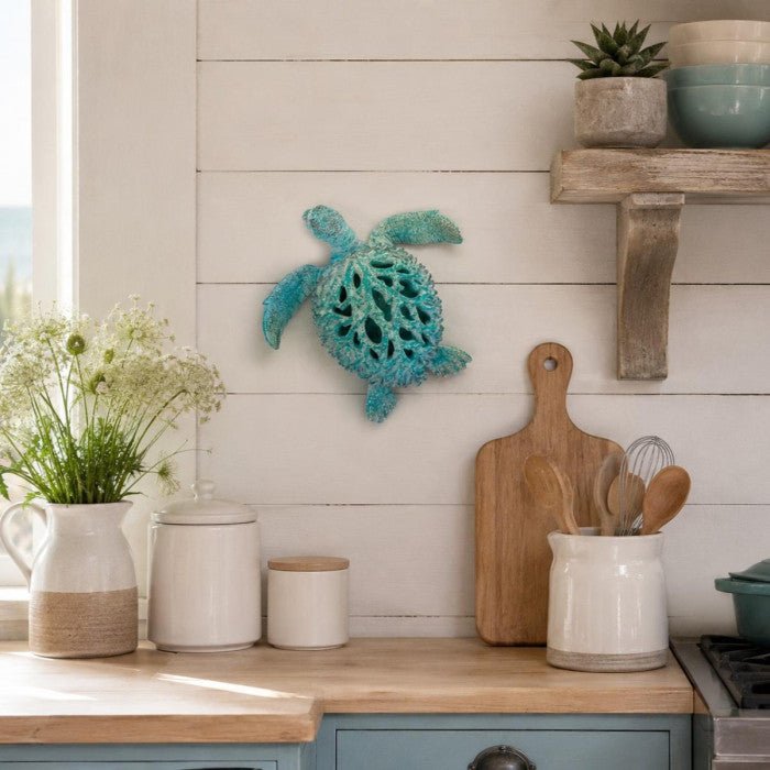 Coral Creatures - Small Blue Turtle - Coral Creatures from thetraditionalgiftshop.pro