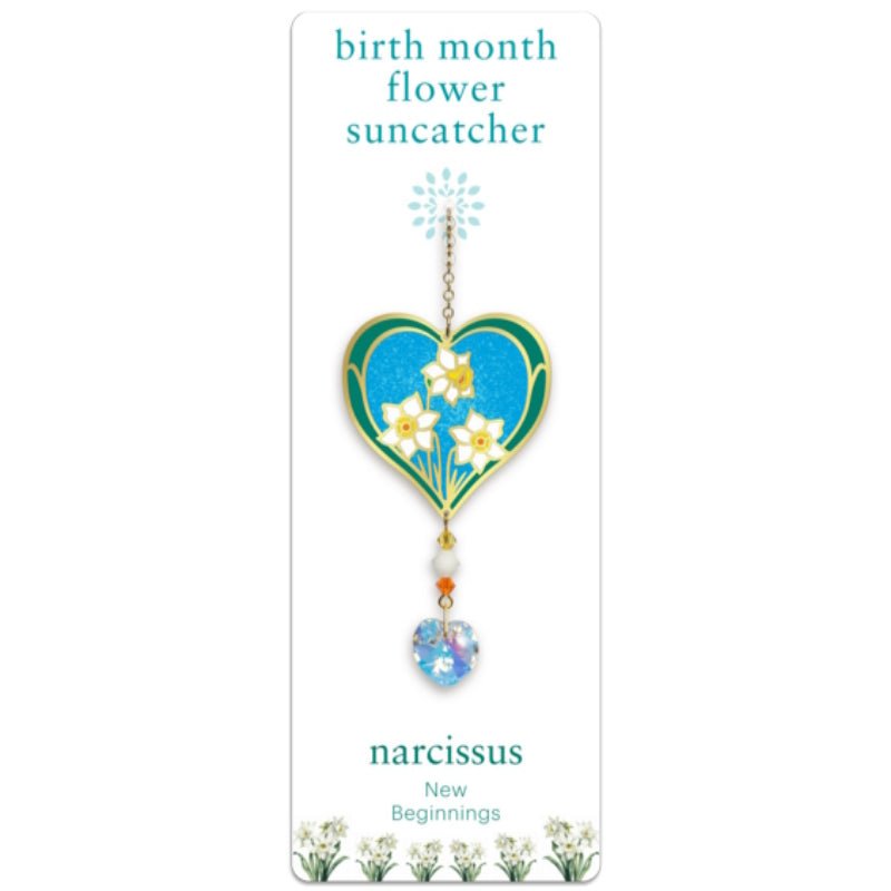 December (Narcissus) Birth Month Flower Suncatcher - Wild Things Crystal from thetraditionalgiftshop.pro