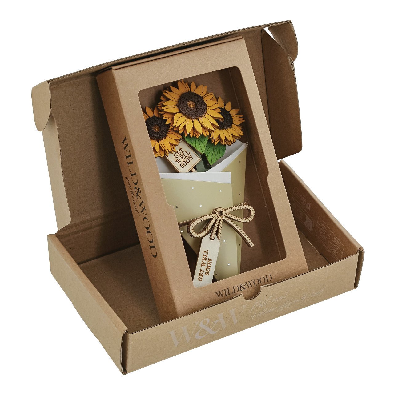 Get Well Soon 3D Flower Bouquet - Wild & Wood from thetraditionalgiftshop.pro