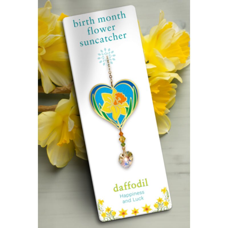 March (Daffodil) Birth Month Flower Suncatcher - Wild Things Crystal from thetraditionalgiftshop.pro
