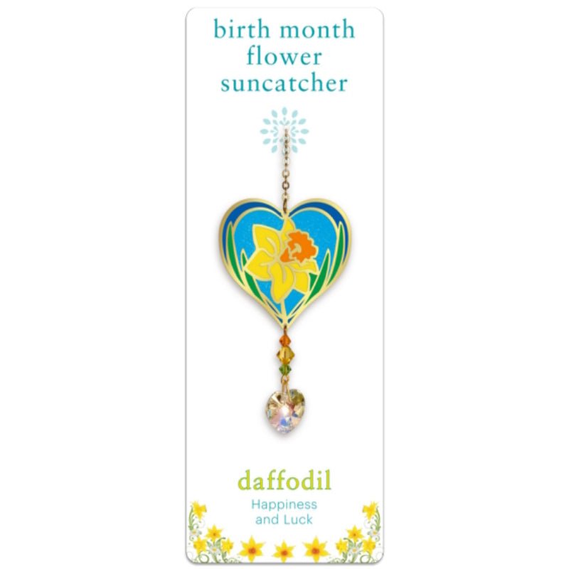 March (Daffodil) Birth Month Flower Suncatcher - Wild Things Crystal from thetraditionalgiftshop.pro