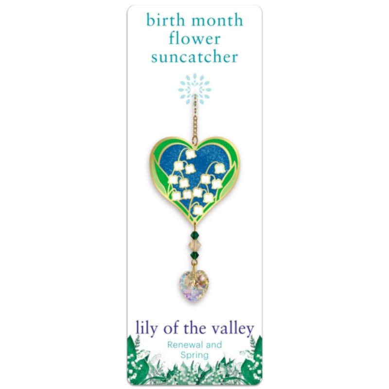 May (Lily of the Valley) Birth Month Flower Suncatcher - Wild Things Crystal from thetraditionalgiftshop.pro