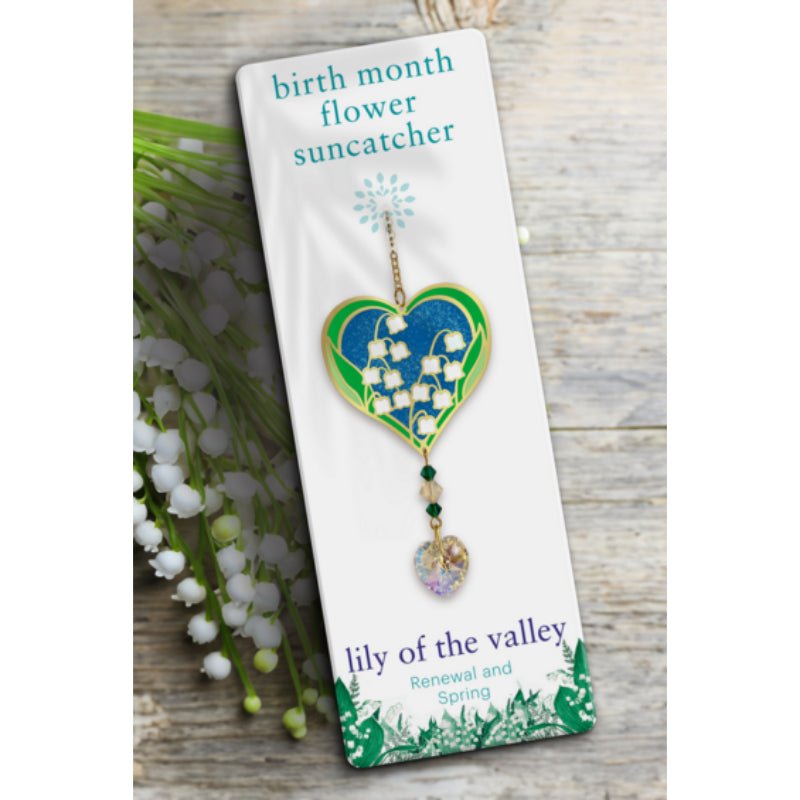 May (Lily of the Valley) Birth Month Flower Suncatcher - Wild Things Crystal from thetraditionalgiftshop.pro