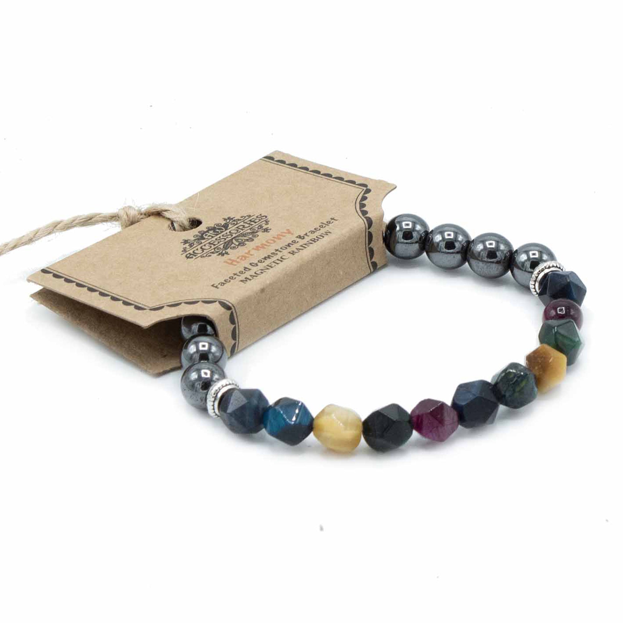 Rainbow Faceted Gemstone Bracelet - Gemstone Bracelets from thetraditionalgiftshop.pro