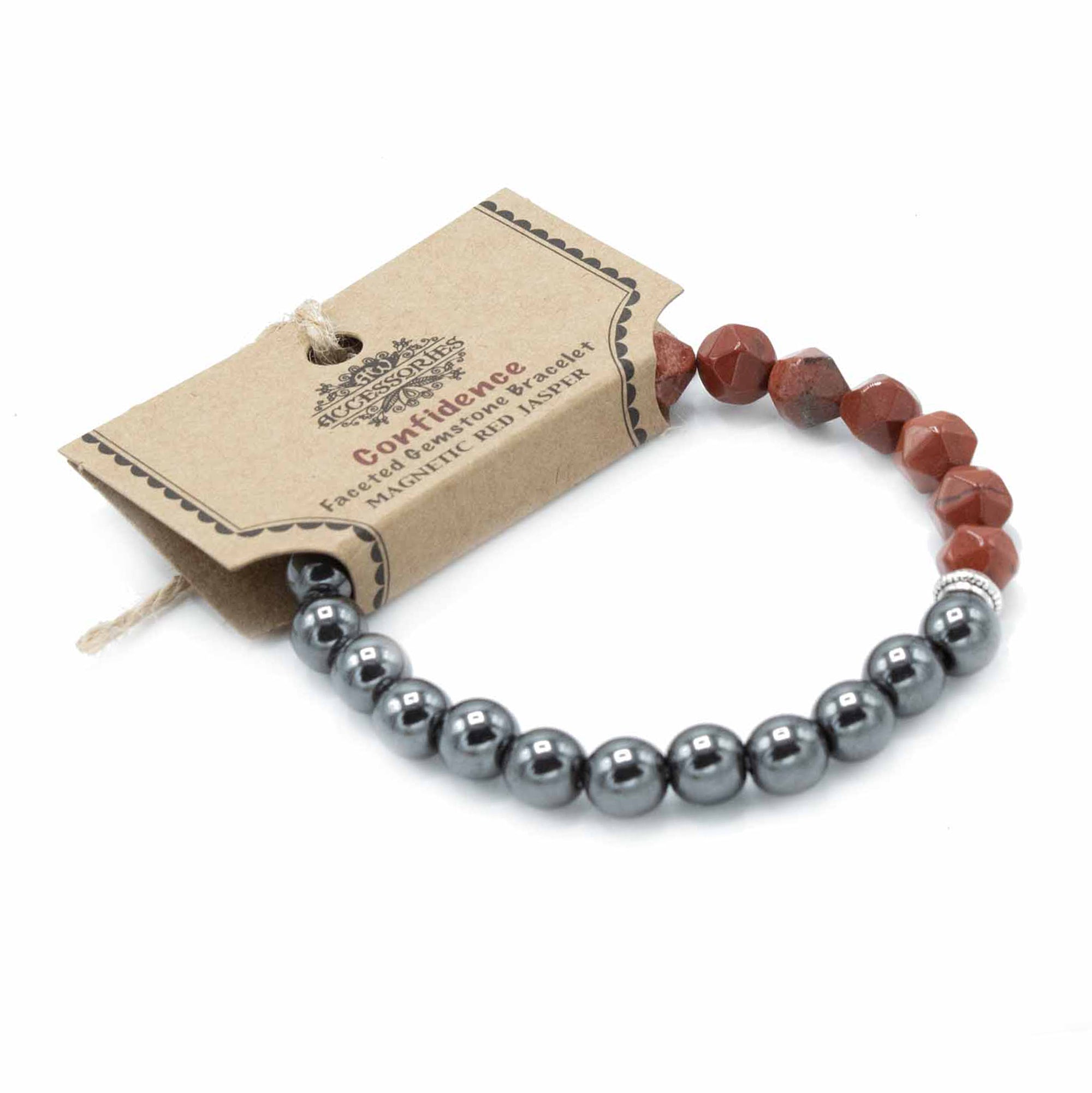 Red Jasper Faceted Gemstone Bracelet - Gemstone Bracelets from thetraditionalgiftshop.pro