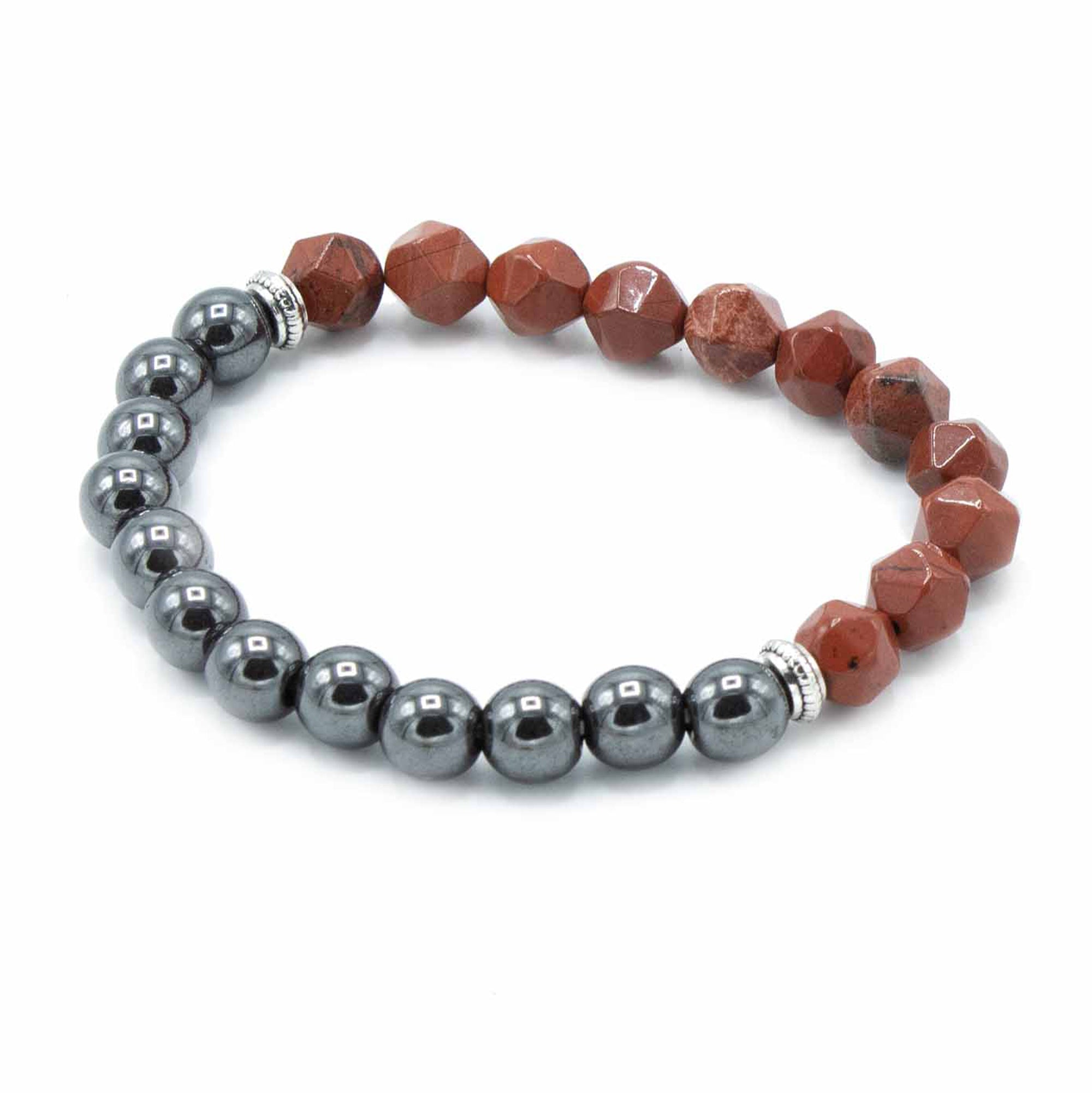 Red Jasper Faceted Gemstone Bracelet - Gemstone Bracelets from thetraditionalgiftshop.pro