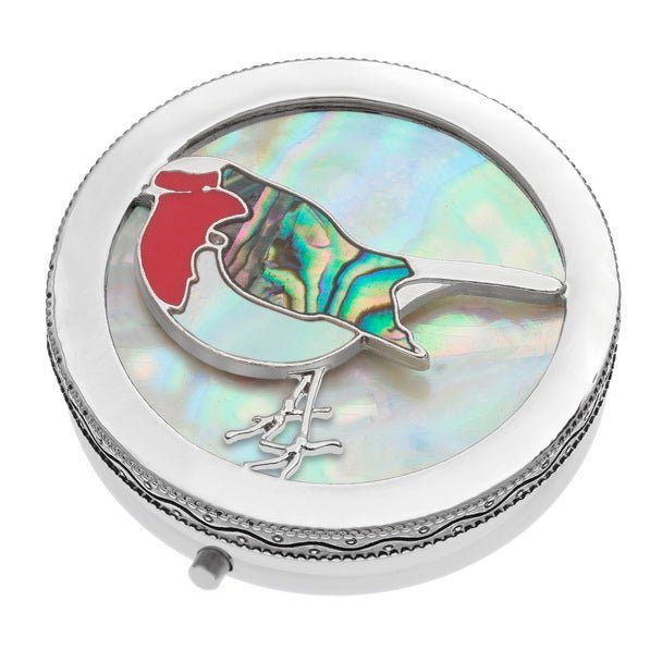 Robin Paua Shell Pill Box - Tide Jewellery from thetraditionalgiftshop.pro