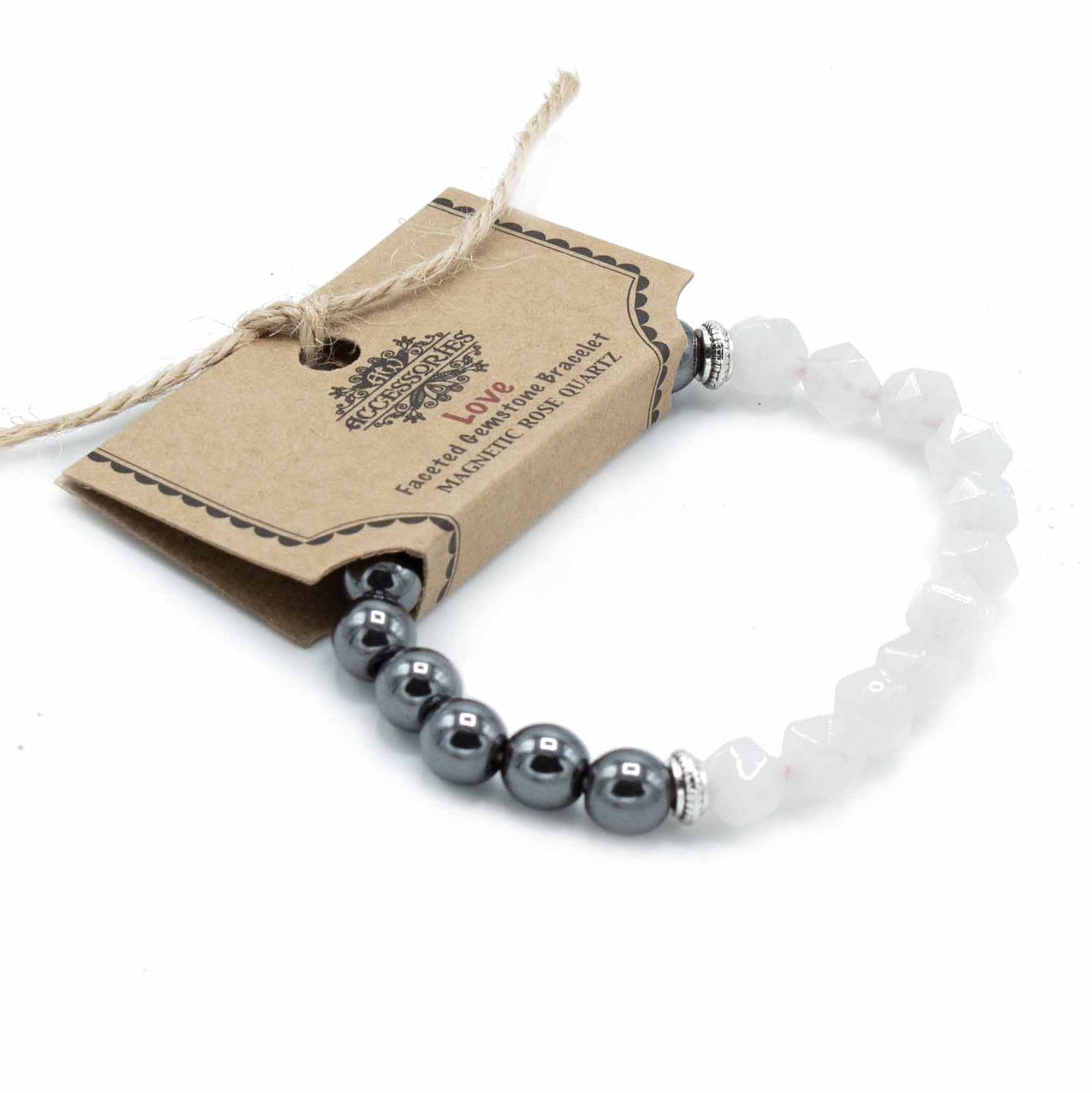 Rose Quartz Faceted Gemstone Bracelet - Gemstone Bracelets from thetraditionalgiftshop.pro