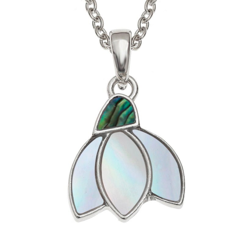 Snowdrop Paua Shell Necklace - Tide Jewellery from thetraditionalgiftshop.pro