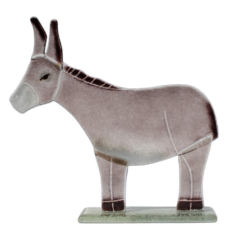 Darcey the Donkey Fused Glass Ornament - D&J Glassware Fused Glass from thetraditionalgiftshop.pro