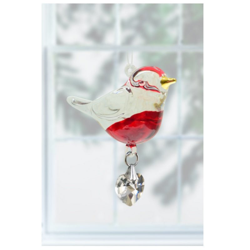 Fantasy Glass Pretty Little Bird - Robin - Wild Things Crystal from thetraditionalgiftshop.pro