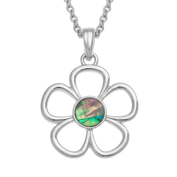 Flower Paua Shell Necklace - Tide Jewellery from thetraditionalgiftshop.pro