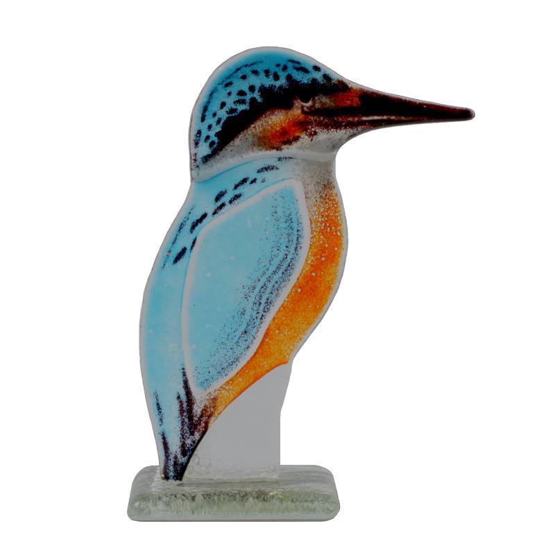 Kingfisher Fused Glass Ornament - D&J Glassware Fused Glass from thetraditionalgiftshop.pro