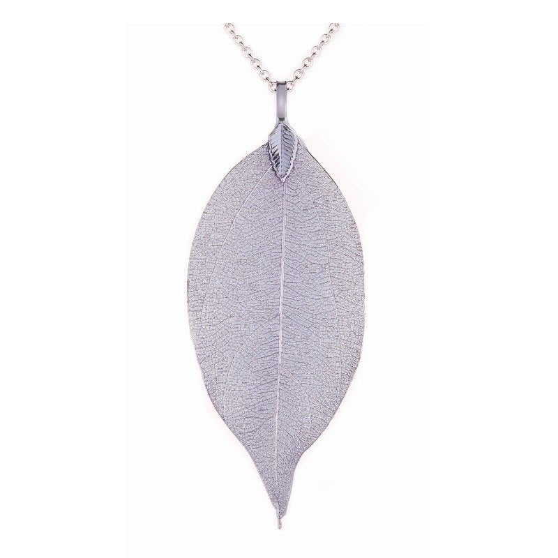 Lilac Leaf Necklace - Pure by Coppercraft from thetraditionalgiftshop.pro
