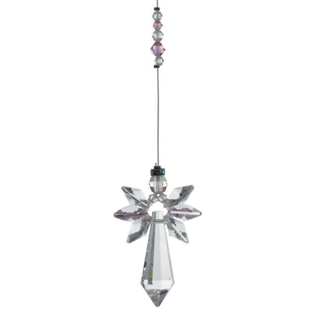 October Birthstone Crystal Guardian Angel – Rose (Large) - Wild Things Crystal from thetraditionalgiftshop.pro