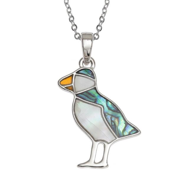 Puffin Paua Shell Neclace - Tide Jewellery from thetraditionalgiftshop.pro