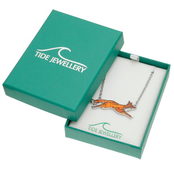 Running Fox Paua Shell Necklace - Tide Jewellery from thetraditionalgiftshop.pro