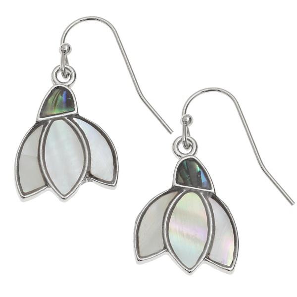 Snowdrop Paua Shell Earrings - Tide Jewellery from thetraditionalgiftshop.pro