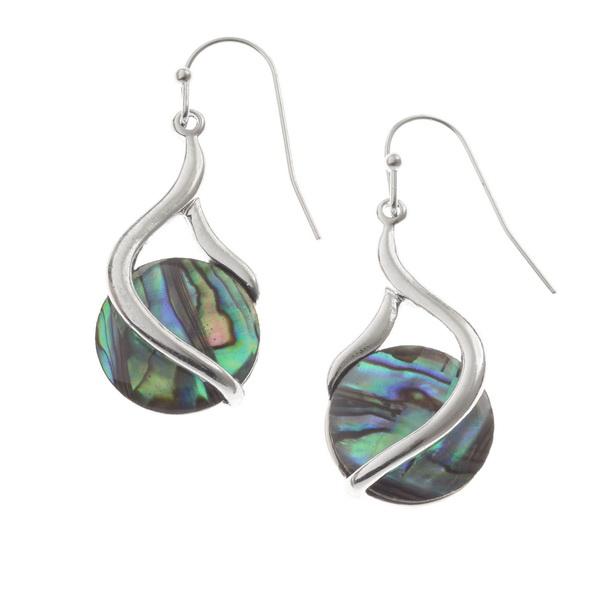 Twist Paua Shell Hook Earrings - Tide Jewellery from thetraditionalgiftshop.pro