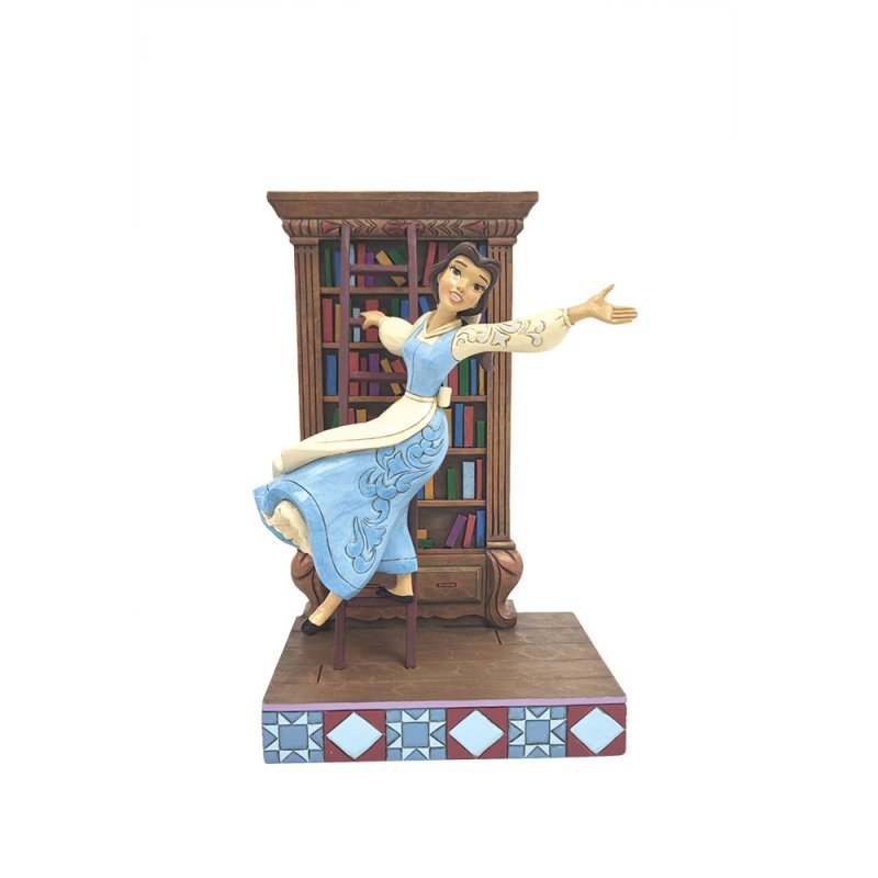 A World of Books (Belle in the Library) - Disney Traditions from thetraditionalgiftshop.pro
