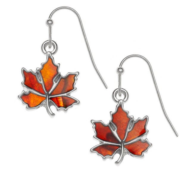 Autumn Leaf Paua Shell Earrings - Tide Jewellery from thetraditionalgiftshop.pro