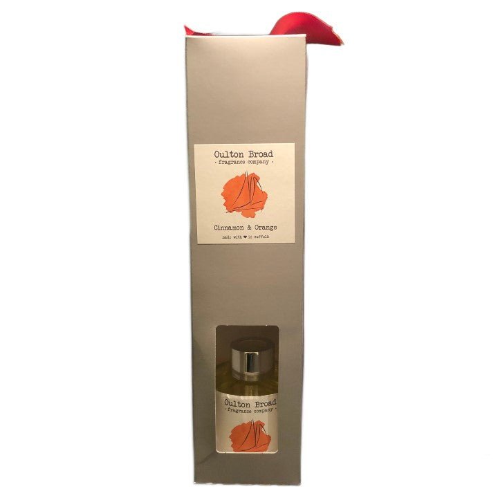Cinnamon & Orange Reed Diffuser - Oulton Broad Fragrance Company from thetraditionalgiftshop.pro