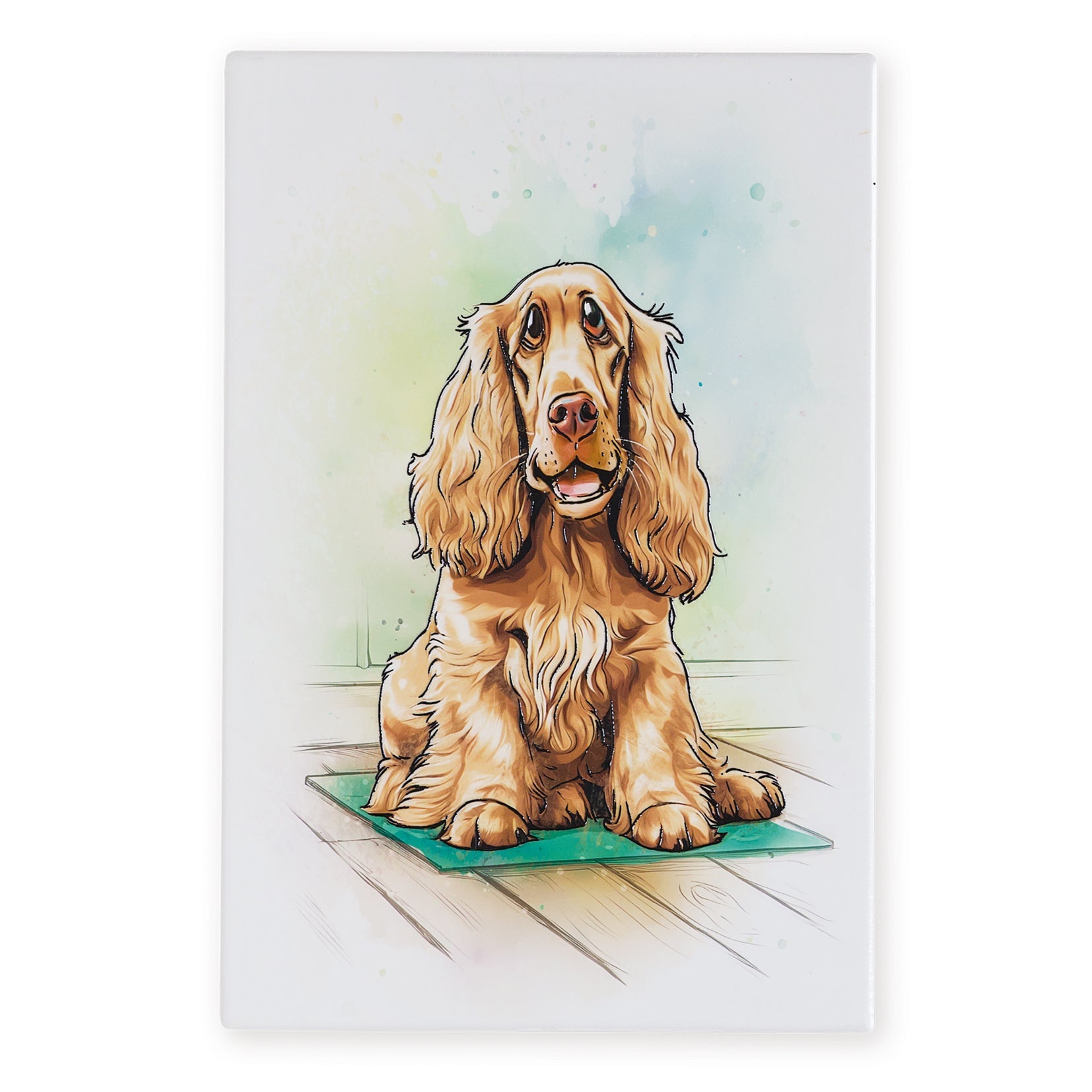 Cocker Spaniel Ceramic Art Tile - Art of Arora from thetraditionalgiftshop.pro