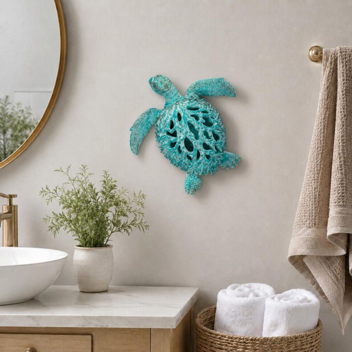 Coral Creatures - Small Blue Turtle - Coral Creatures from thetraditionalgiftshop.pro
