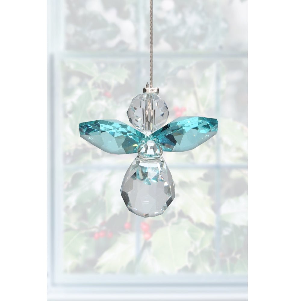 December Birthstone Crystal Guardian Angel - Blue Zircon (Small) - Wild Things Crystal from thetraditionalgiftshop.pro