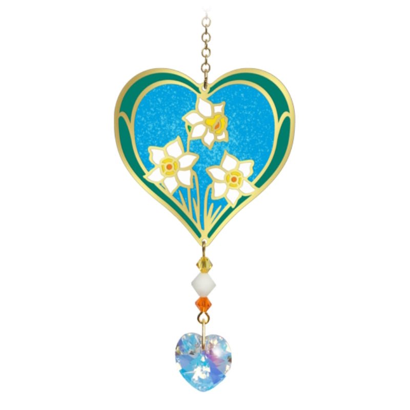 December (Narcissus) Birth Month Flower Suncatcher - Wild Things Crystal from thetraditionalgiftshop.pro