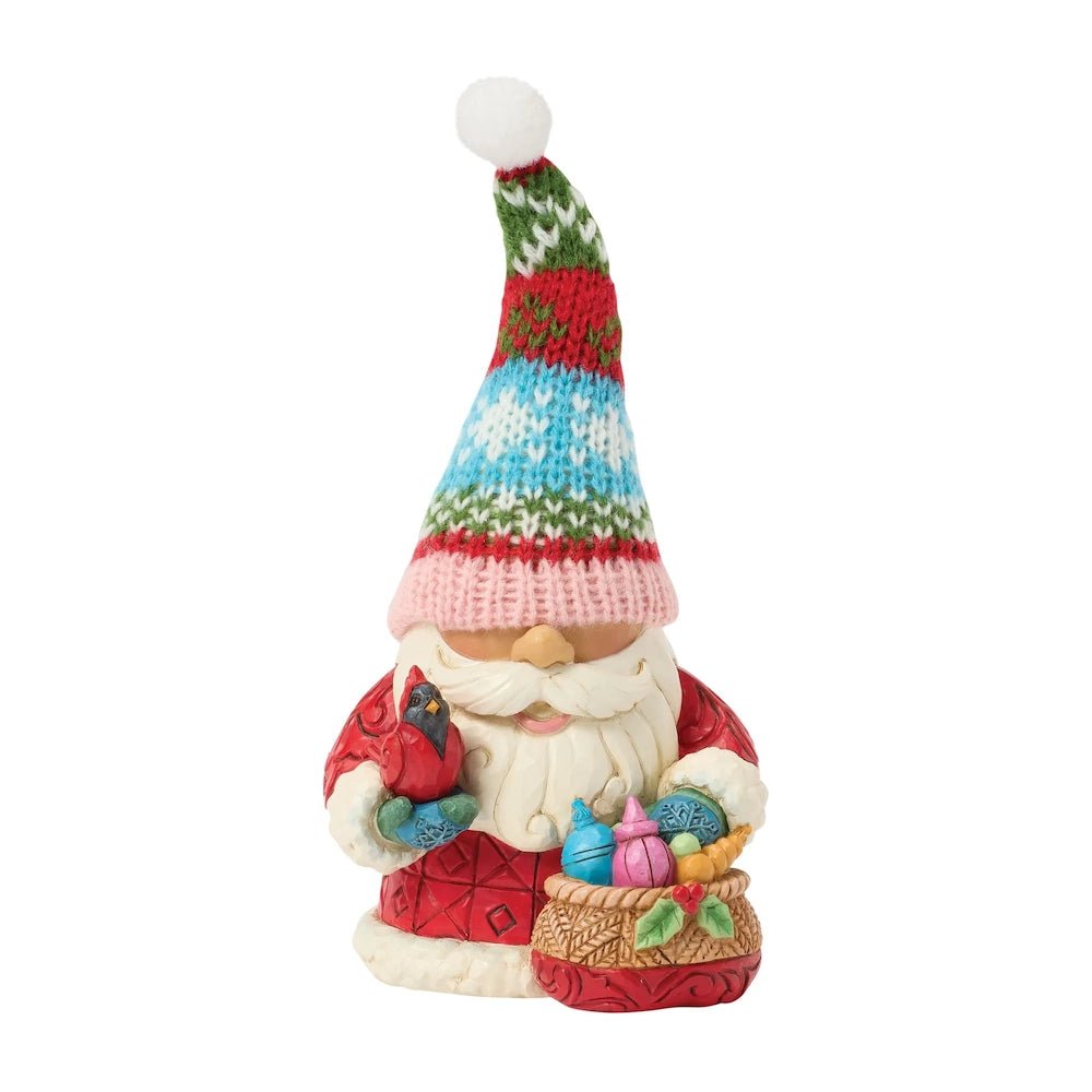 Decorate with Happiness (Holiday Gnome with Knit Hat) - Heartwood Creek by Jim Shore from thetraditionalgiftshop.pro