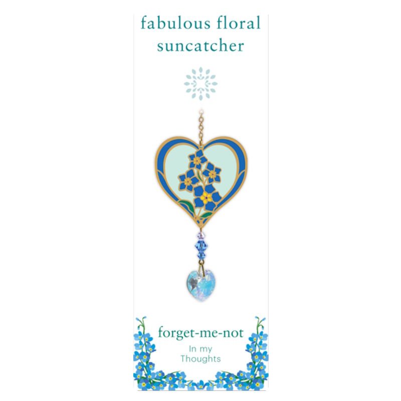 Forget Me Not (In My Thoughts) Flower Suncatcher - Wild Things Crystal from thetraditionalgiftshop.pro