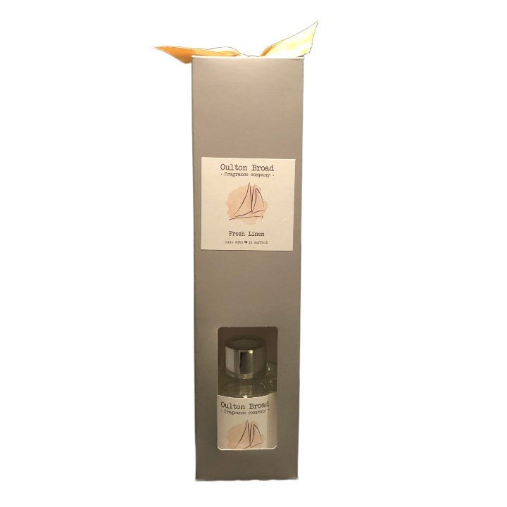 Fresh Linen Reed Diffuser - Oulton Broad Fragrance Company from thetraditionalgiftshop.pro