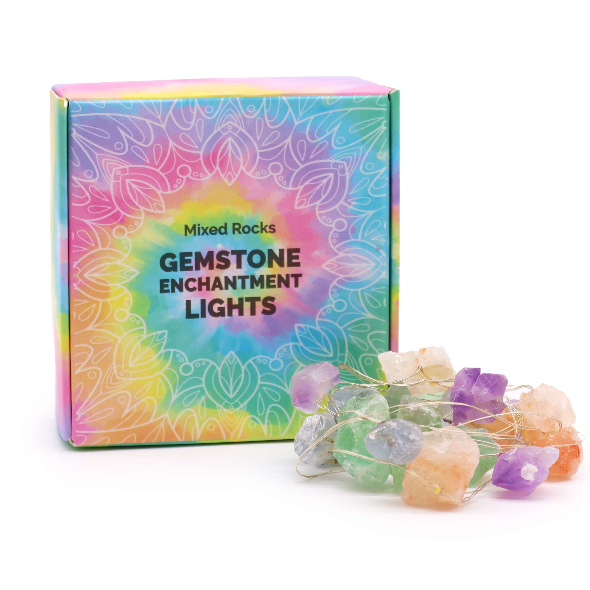 Gemstone LED String Lights - Mixed Crystals - Gemstone Enchantment Lights from thetraditionalgiftshop.pro