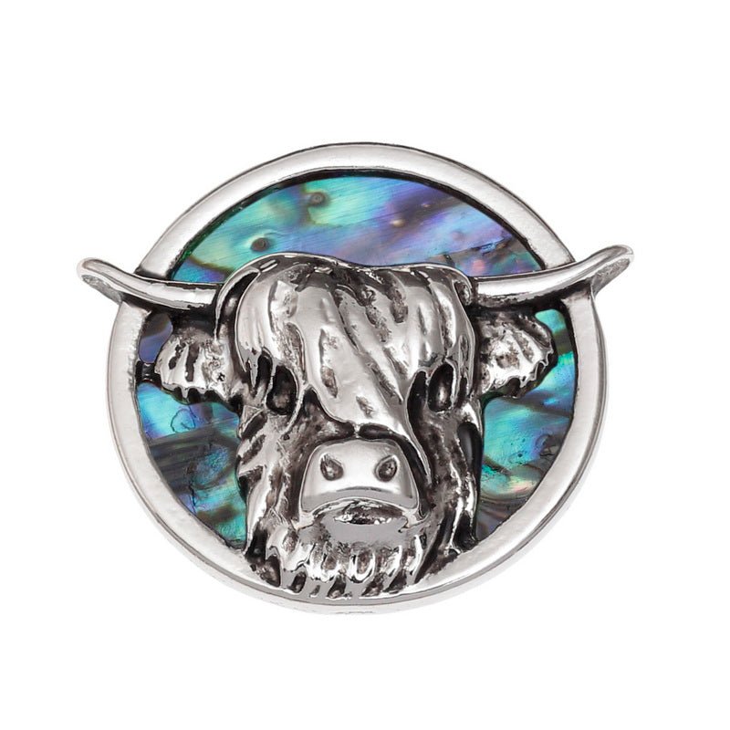 Highland Cow Paua Shell Pin Badge - Tide Jewellery from thetraditionalgiftshop.pro