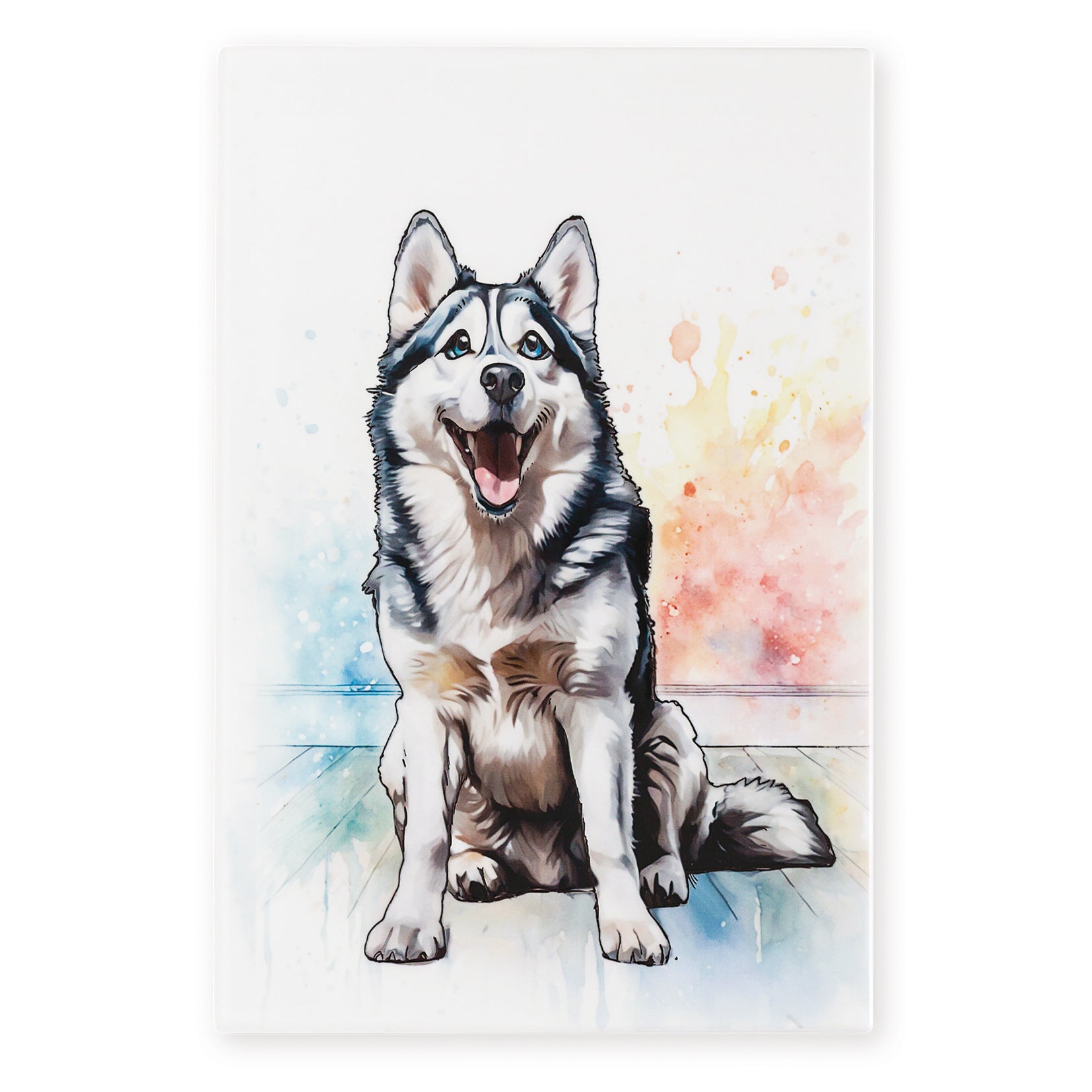 Husky Ceramic Art Tile - Art of Arora from thetraditionalgiftshop.pro