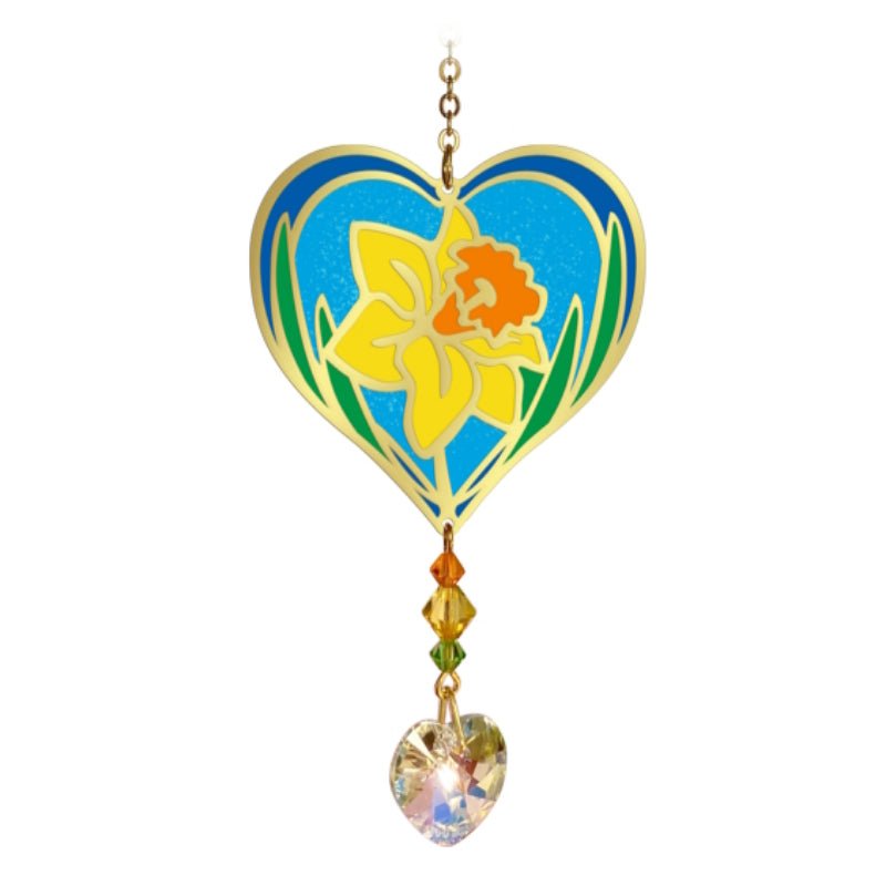 March (Daffodil) Birth Month Flower Suncatcher - Wild Things Crystal from thetraditionalgiftshop.pro