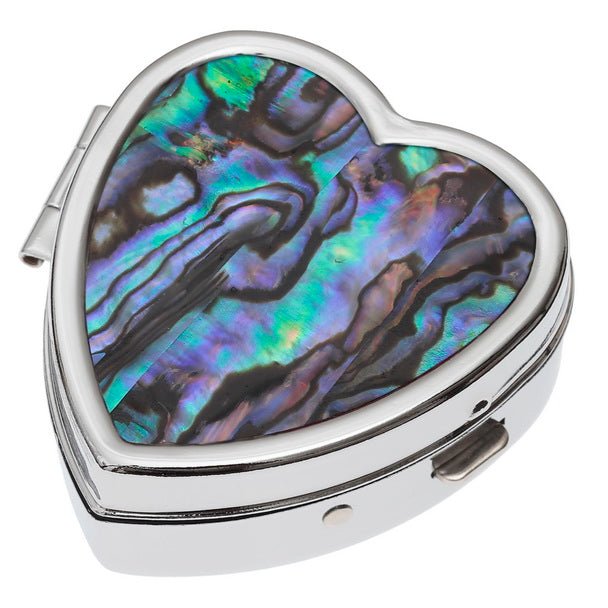Natural Heart Paua Shell Pill Box - Tide Jewellery from thetraditionalgiftshop.pro