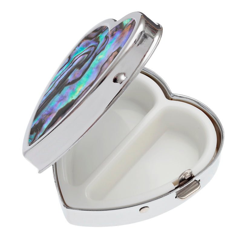 Natural Heart Paua Shell Pill Box - Tide Jewellery from thetraditionalgiftshop.pro