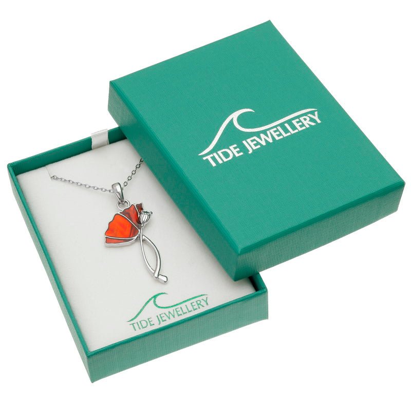 Poppy Paua Shell Necklace - Tide Jewellery from thetraditionalgiftshop.pro