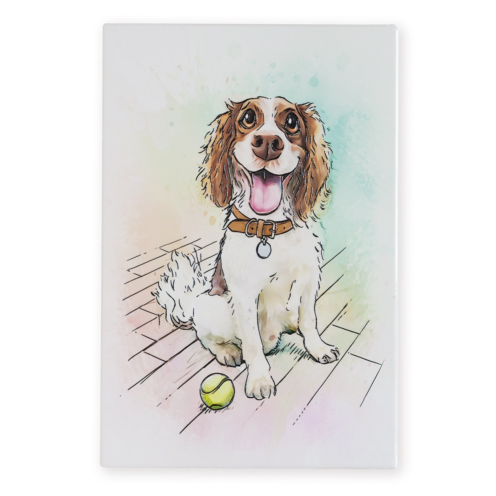 Springer Spaniel Ceramic Art Tile - Art of Arora from thetraditionalgiftshop.pro