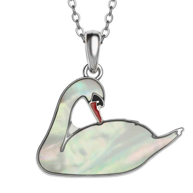 Swan Paua Shell Necklace - Tide Jewellery from thetraditionalgiftshop.pro
